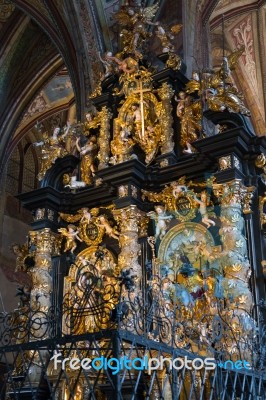 Interior View Of St. Wolfgang Parish And Pilgrimage Church Stock Photo