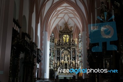 Interior View Of The Collegiate Church Of St Michael In Mondsee Stock Photo