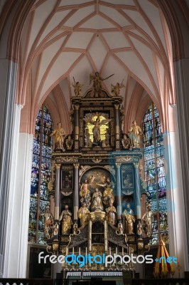 Interior View Of The Collegiate Church Of St Michael In Mondsee Stock Photo