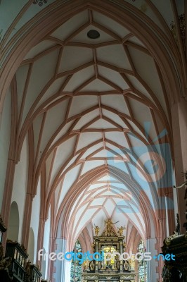 Interior View Of The Collegiate Church Of St Michael In Mondsee Stock Photo