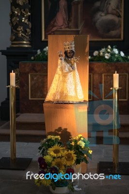 Interior View Of The Collegiate Church Of St Michael In Mondsee Stock Photo