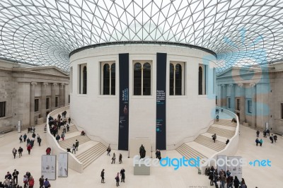 Interior View Of The Great Court At The British Museum Stock Photo