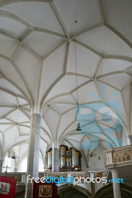 Interior View Of The Parish Church Of St. Georgen Stock Photo