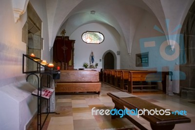 Interior View Of The Parish Church Of St. Georgen Stock Photo