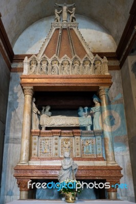 Interior View Of Verona Cathedral Stock Photo