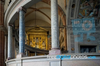 Interior View Of Verona Cathedral Stock Photo