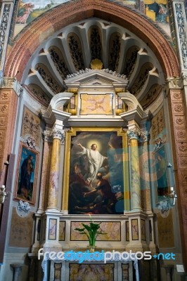 Interior View Of Verona Cathedral Stock Photo