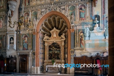 Interior View Of Verona Cathedral Stock Photo