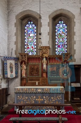 Interior View St Swithun's Church Stock Photo