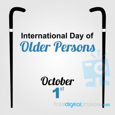 International Day Of Old Person, Two Canes -  Iconic Desi Stock Image