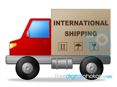 International Shipping Shows Across The Globe And Countries Stock Image