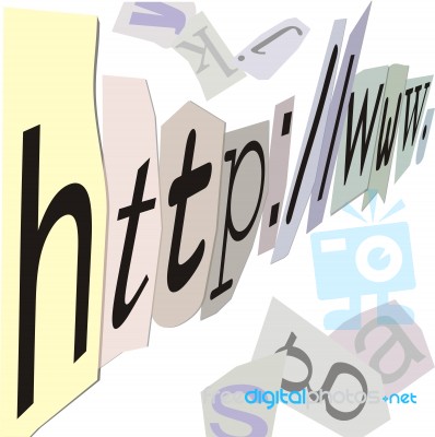 Internet Address Stock Image