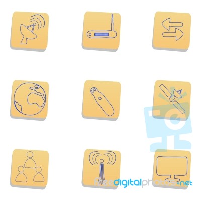 Internet Icons Stock Image