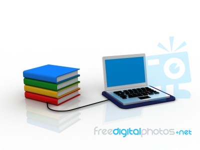 Internet Library Stock Image