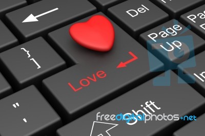 Internet Love Stock Image