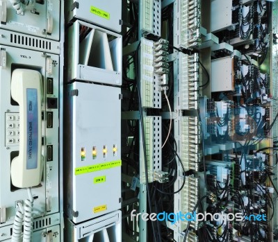 Internet Network Server Stock Photo