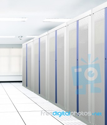 Internet Network Server Stock Photo