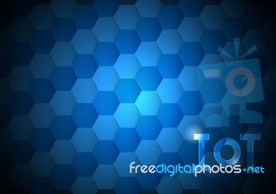 Internet Of Things Technology Hexagonal Abstract Background Stock Image