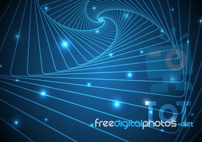 Internet Of Things Technology Line Abstract Background Stock Image