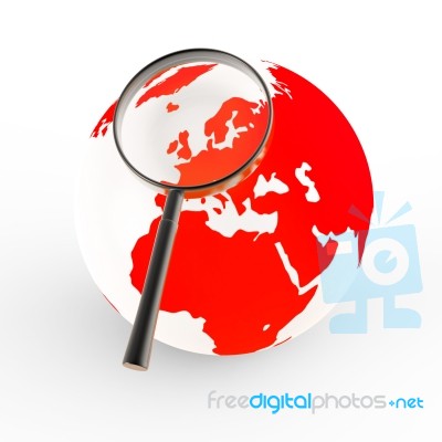 Internet Search Means World Wide Web And Globe Stock Image