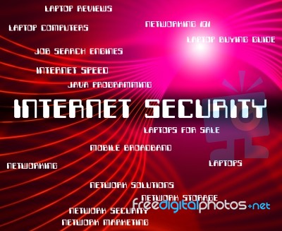 Internet Security Representing World Wide Web And Password Unauthorized Stock Image