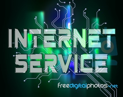 Internet Service Means Datacenter Web And Dsl Stock Image