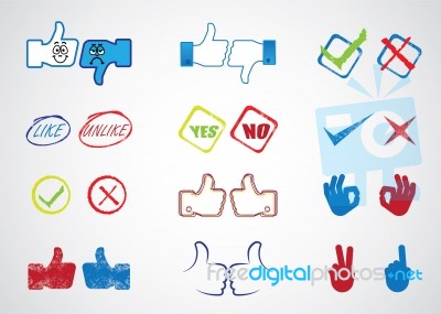 Internet Website Icons Stock Image