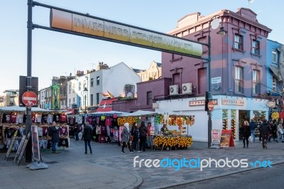 Inverness Street Market At Camden Lock Stock Photo