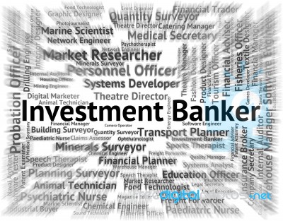 Investment Banker Indicates Return Word And Banking Stock Image