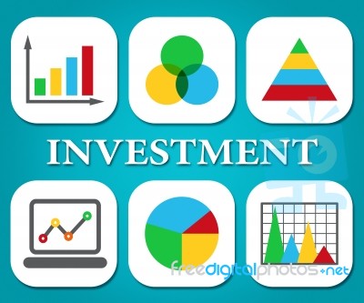 Investment Charts Shows Business Graph And Forecast Stock Image