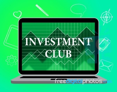 Investment Club Represents Invested Social And Association Stock Image