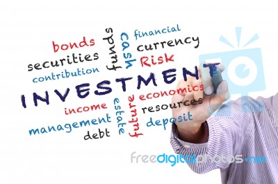Investment Concept On Board Stock Image