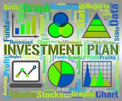 Investment Plan Represents Investments Proposal And Savings Stock Image