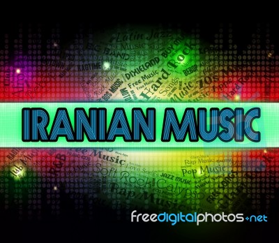 Iranian Music Represents Sound Track And Persia Stock Image