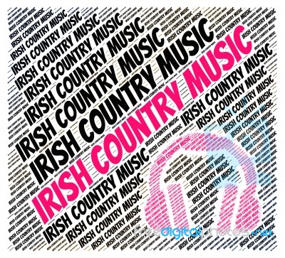 Irish Country Music Means Country-and-western Western And Soundt… Stock Image