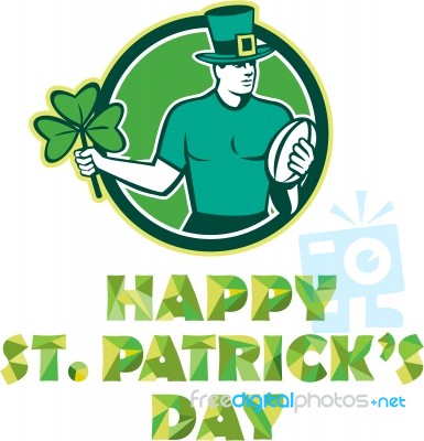 Irish Rugby St. Patrick's Day Stock Image