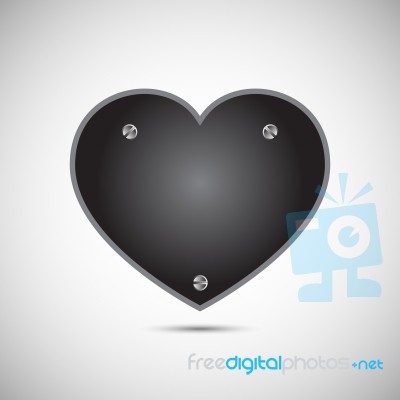  Iron Love Heart Stock Image