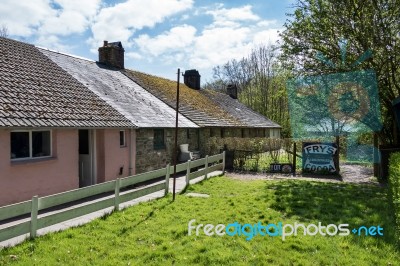 Ironworker's Terrace Houses At St Fagans National History Museum… Stock Photo