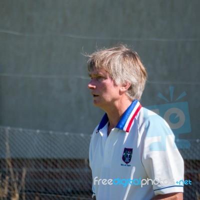 Isle Of Thorns, Sussex/uk - September 11 : Lawn Bowls Match At I… Stock Photo