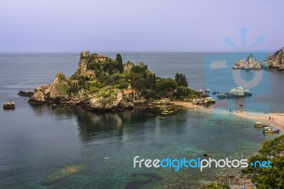 Isola Bella Nature Reserve, Sicily Stock Photo