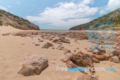 Isolated Beach Stock Photo