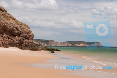 Isolated Beach Stock Photo