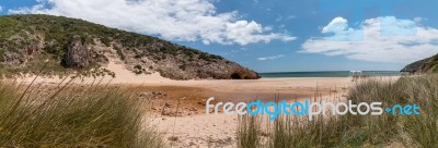 Isolated Beach Stock Photo