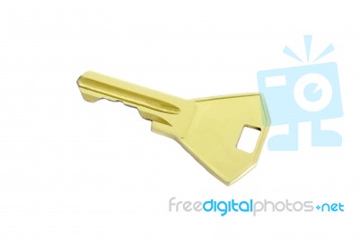 Isolated Keys On White With Clipping Path Stock Photo