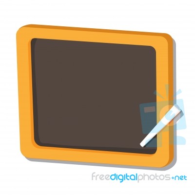 Isolated Of Black Board -  Illustration Stock Image