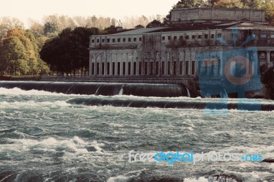 Isolated Photo Of An Amazing Niagara River Stock Photo