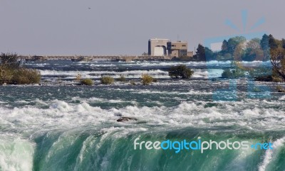 Isolated Photo Of An Amazing Niagara Waterfall Stock Photo