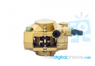 Isolated Pump Brake On White Stock Photo