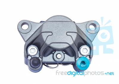 Isolated Pump Brake On White Stock Photo