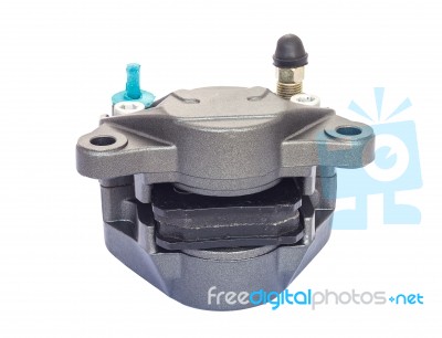 Isolated Pump Brake On White Stock Photo